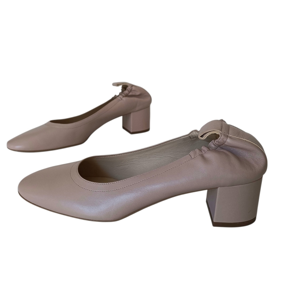 Everlane Shoes Women's Size 10.5 Pink/Tan Block Heel Round Toe The Day Heel‎